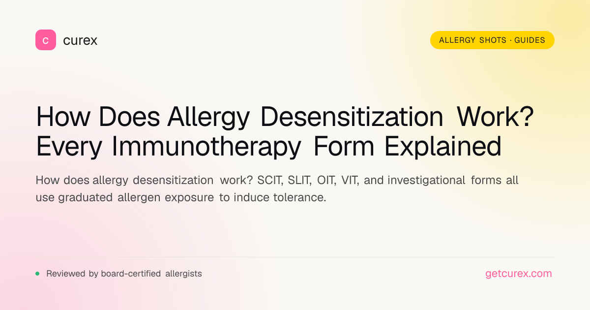 How Does Allergy Desensitization Work? All Forms Explained | Curex