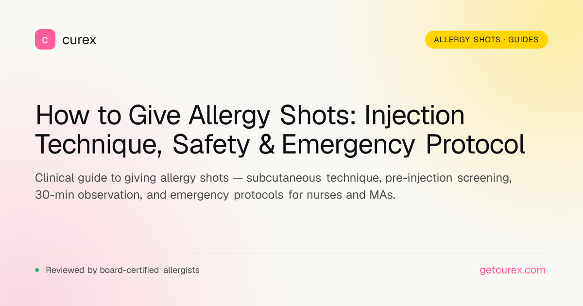 How to Give Allergy Shots: Full Clinical Protocol | Curex